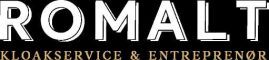 Romalt logo - hvid